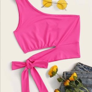 Brand new shein tie around crop top